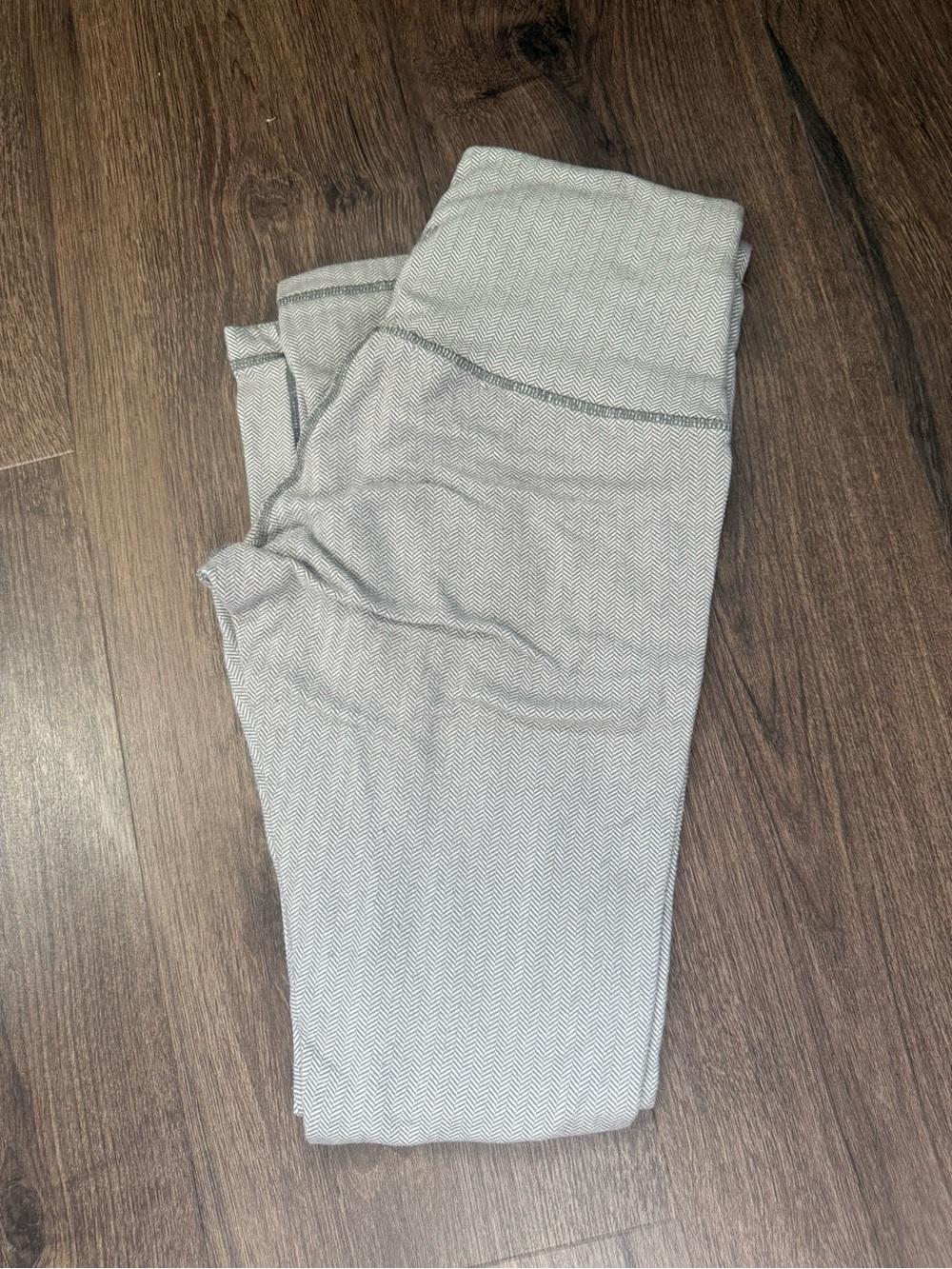 Light Gray Herringbone Lululemon Leggings